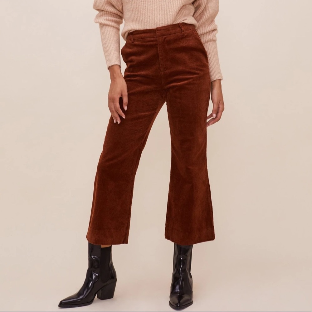 Astr Brown Wide Leg Pants